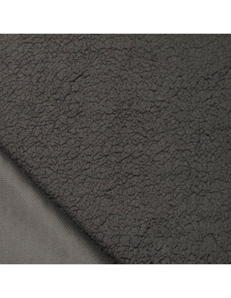 Tissu sherpa - Gris anthracite