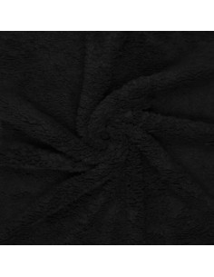 Tissu sherpa - Noir