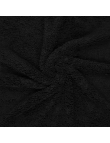 Tissu sherpa - Noir