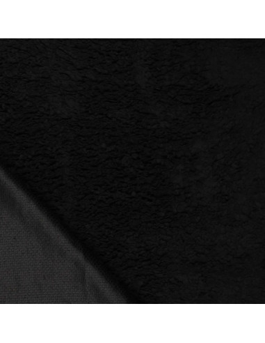 Tissu sherpa - Noir