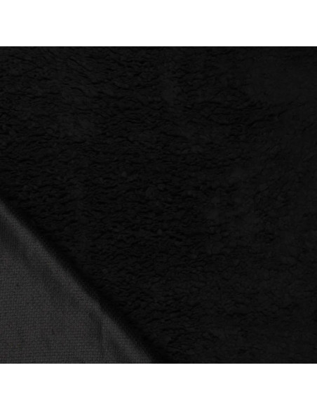 Tissu sherpa - Noir
