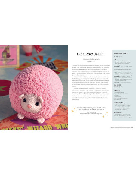 Livre Harry Potter la magie du crochet amigurumi
