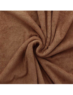 Tissu micro éponge viscose - Caramel