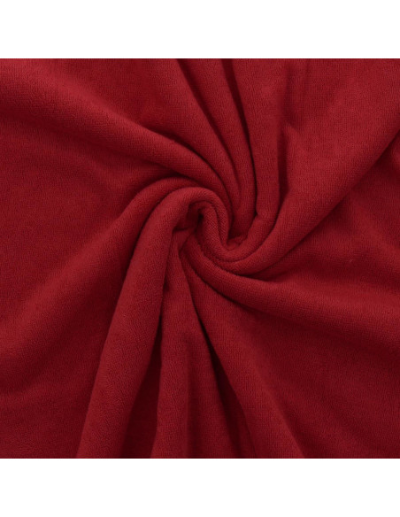 Tissu micro éponge viscose - Rouge