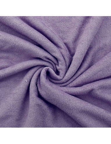 Tissu micro éponge viscose - Lilas clair