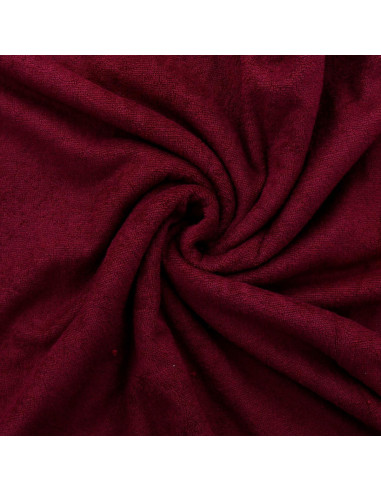 Tissu micro éponge viscose - Grenat