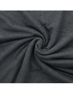 Tissu micro éponge viscose - Gris foncé