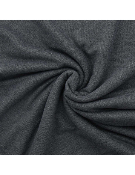 Tissu micro éponge viscose - Gris foncé