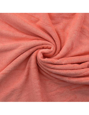 Tissu micro éponge viscose - Papaye