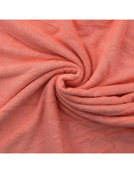Tissu micro éponge viscose - Papaye