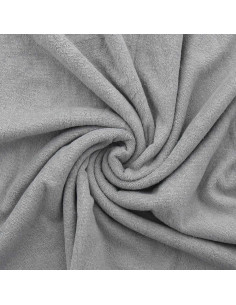 Tissu micro éponge viscose - Gris