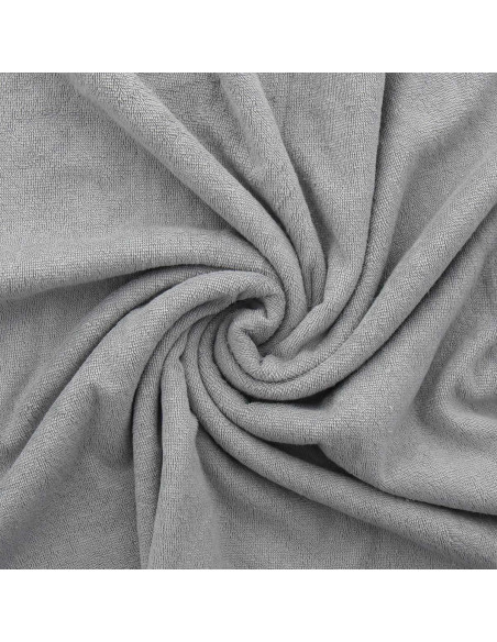 Tissu micro éponge viscose - Gris