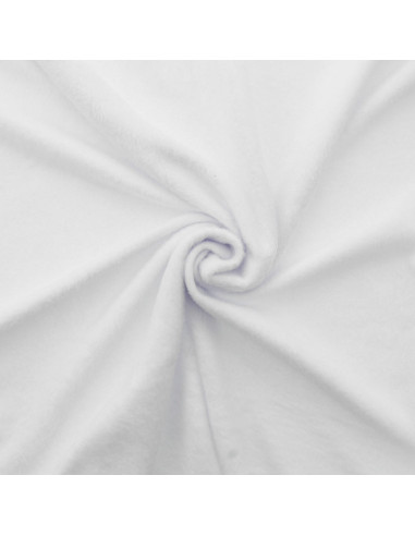 Tissu sweat polaire alpine - Blanc