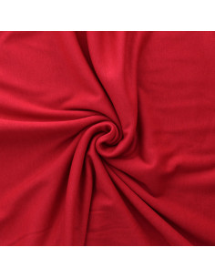Tissu sweat polaire alpine - Rouge 2