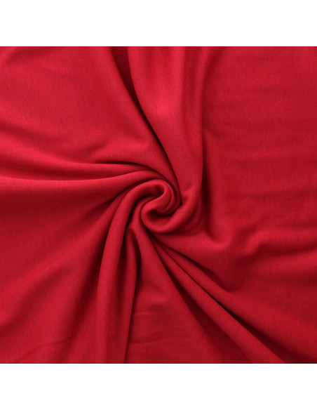 Tissu sweat polaire alpine - Rouge