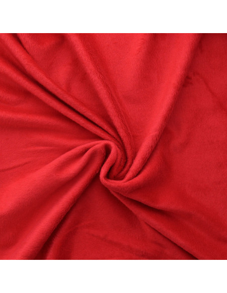 Tissu sweat polaire alpine - Rouge