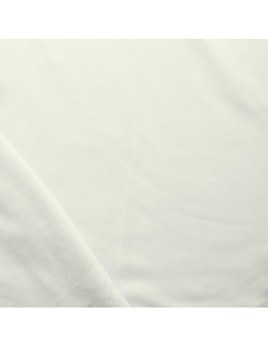 Tissu sweat polaire alpine - Blanc cassé