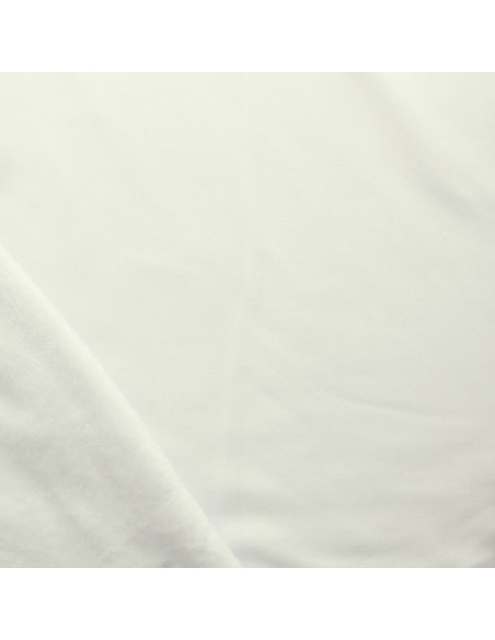 Tissu sweat polaire alpine - Blanc cassé