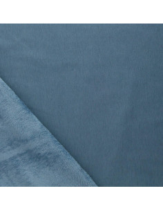 Tissu sweat polaire alpine - Bleu acier