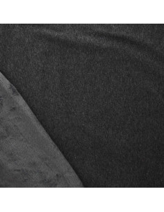 Tissu sweat polaire alpine - Gris moyen chiné