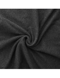 Tissu sweat polaire alpine - Gris moyen chiné 2