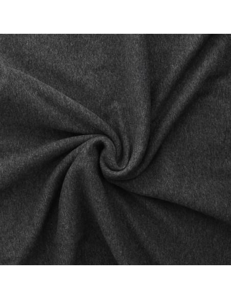 Tissu sweat polaire alpine - Gris moyen chiné
