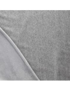 Tissu sweat polaire alpine - Gris clair chiné