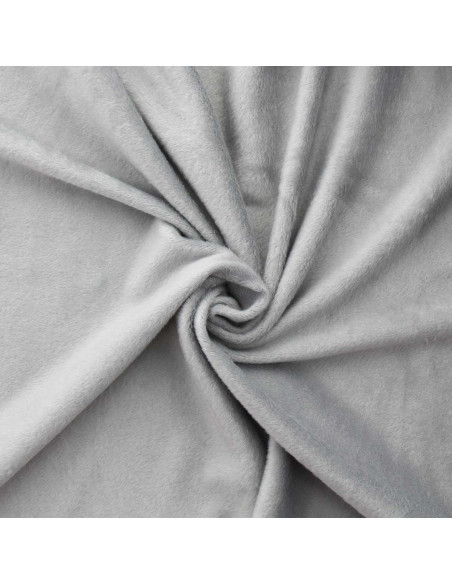 Tissu sweat polaire alpine - Gris clair chiné
