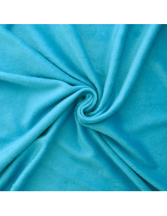 Tissu sweat polaire alpine - Bleu turquoise 2