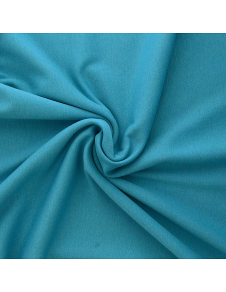 Tissu sweat polaire alpine - Bleu turquoise