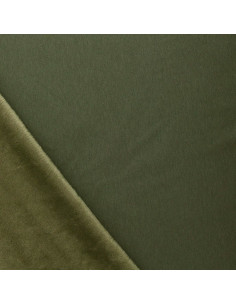 Tissu sweat polaire alpine - Vert mousse