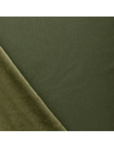 Tissu sweat polaire alpine - Vert mousse