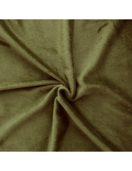 Tissu sweat polaire alpine - Vert mousse