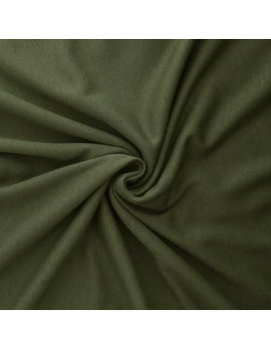 Tissu sweat polaire alpine - Vert mousse