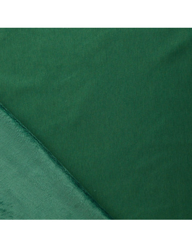 Tissu sweat polaire alpine - Vert foncé