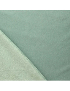 Tissu sweat polaire alpine - Vert de gris