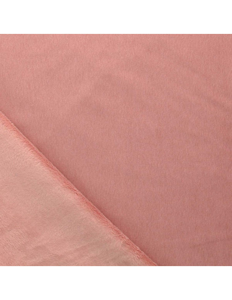 Tissu sweat polaire alpine - Vieux rose