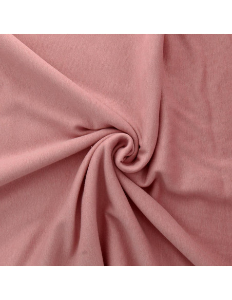Tissu sweat polaire alpine - Vieux rose