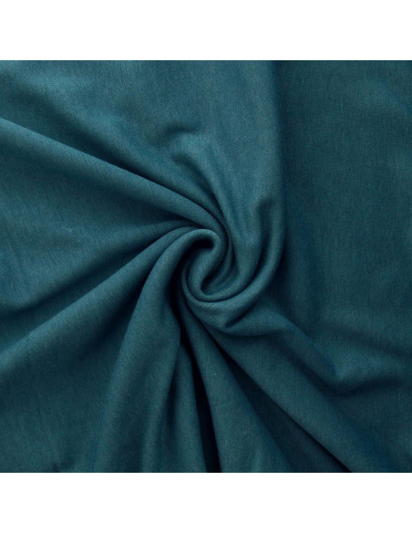 Tissu sweat polaire alpine - Bleu pétrole