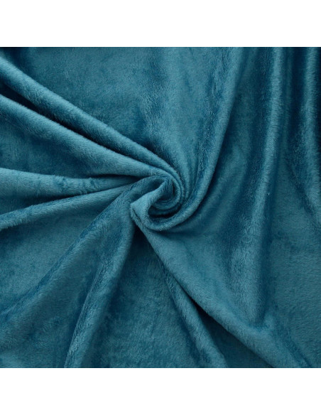 Tissu sweat polaire alpine - Bleu pétrole