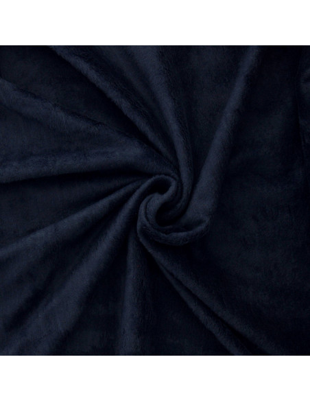 Tissu sweat polaire alpine - Bleu marine foncé