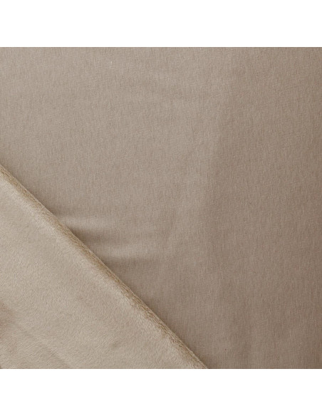Tissu sweat polaire alpine - Beige