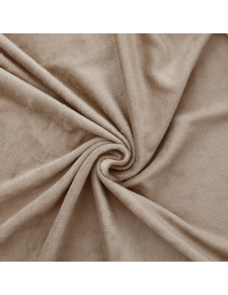 Tissu sweat polaire alpine - Beige