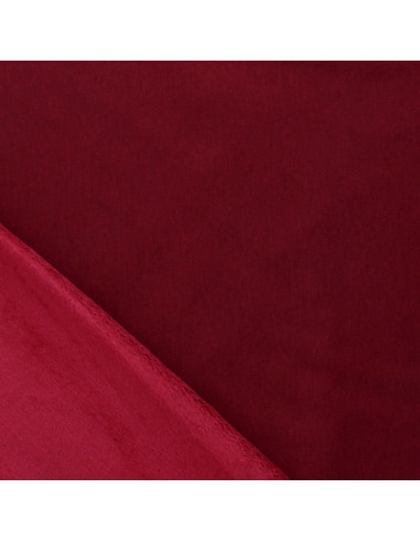 Tissu sweat polaire alpine - Bordeaux