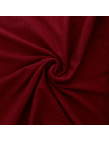 Tissu sweat polaire alpine - Bordeaux