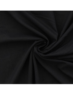 Tissu voile de coton - Noir
