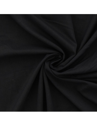 Tissu voile de coton - Noir