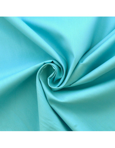 Tissu popeline de coton - Turquoise