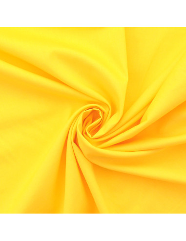 Tissu popeline de coton - Jaune