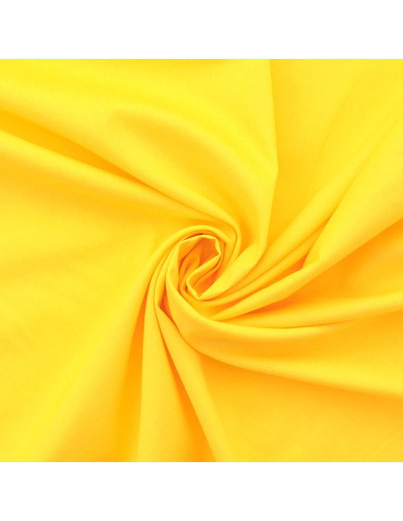 Tissu popeline de coton - Jaune